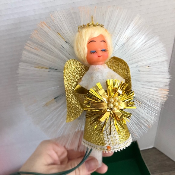 Vtg Noma Illuminated Tree Topper Angel - Picture 8 of 16